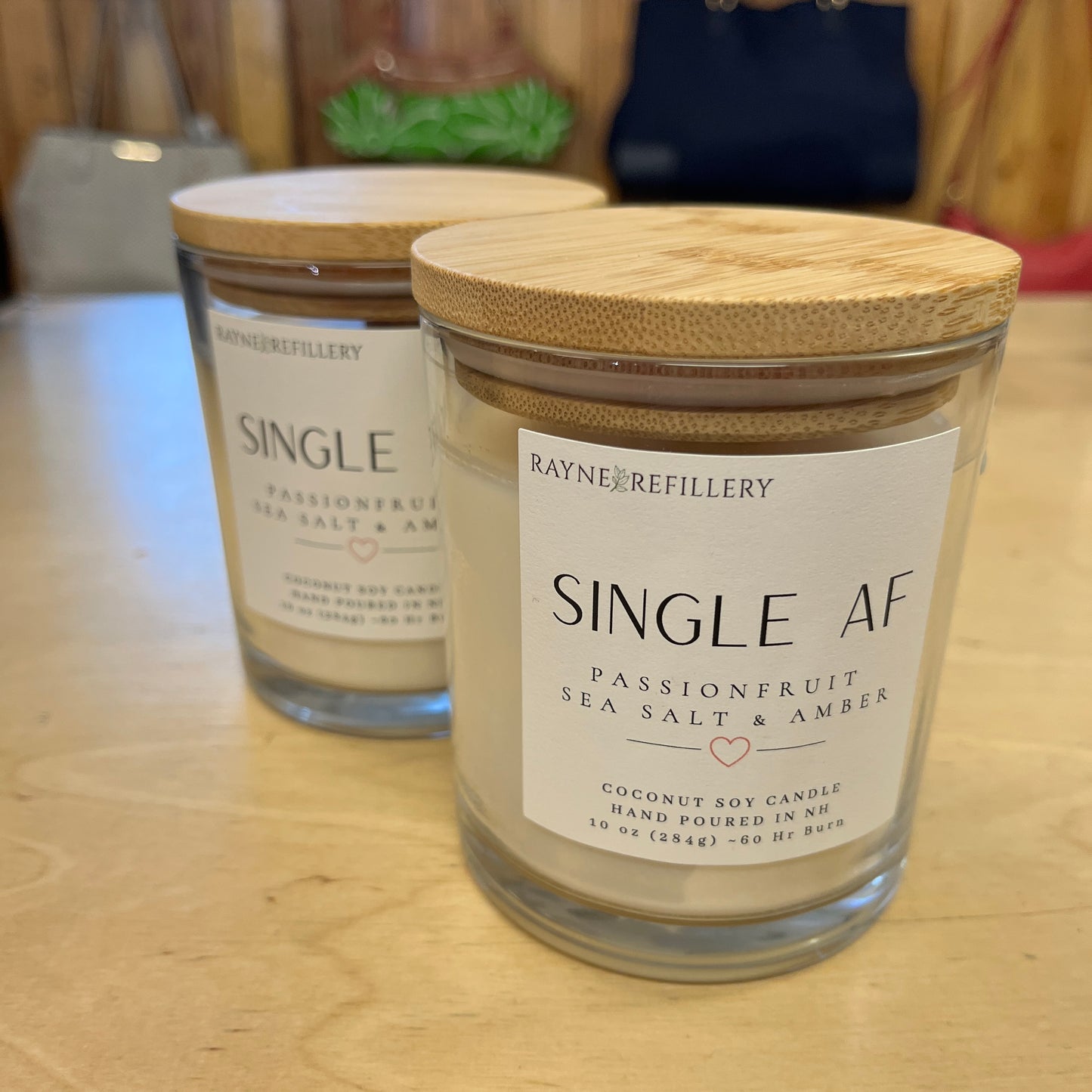 Candle, Single AF Passionfruit,Seasalt & Amber