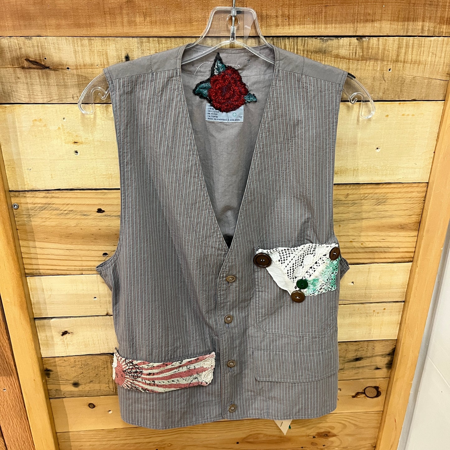 Upcycled Woman Size 12 Wmn L Vest