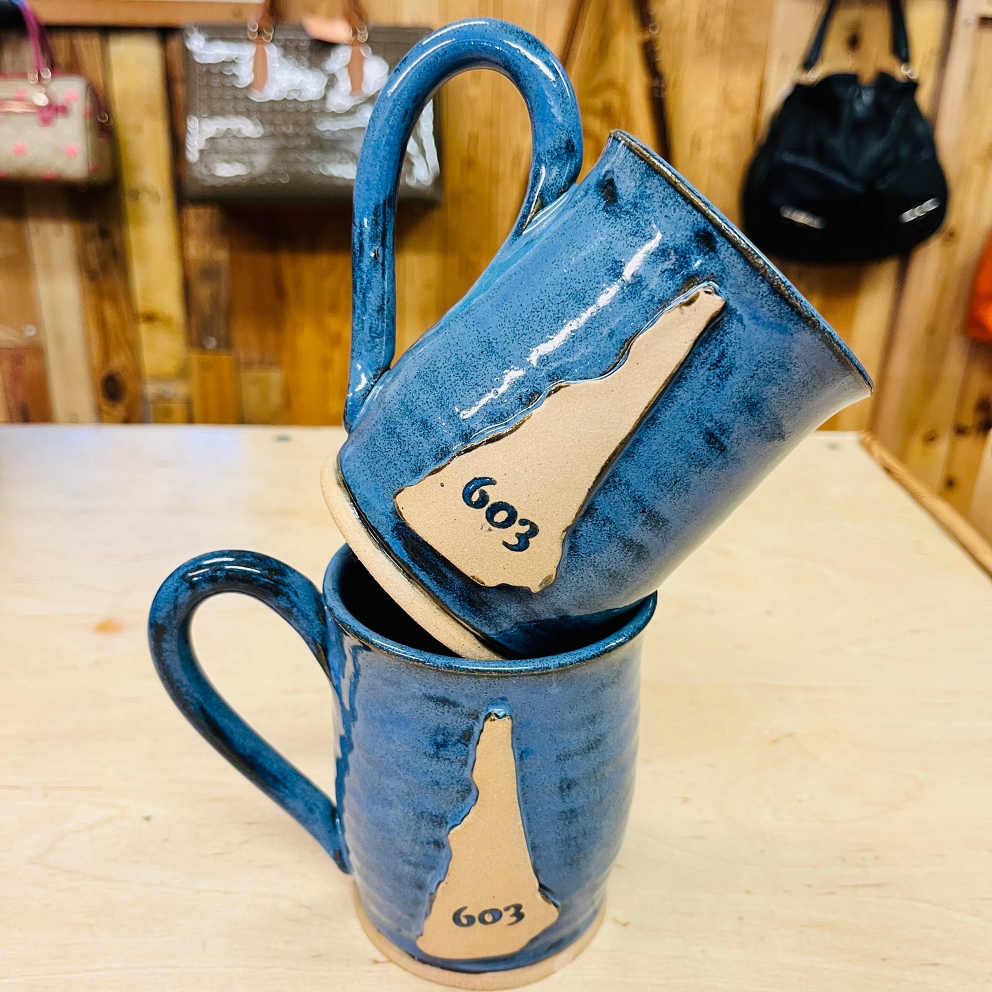 Maple Leaf Pottery Mug