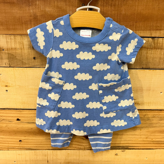 Hanna Andersson child size nb / 0 mo 2-piece