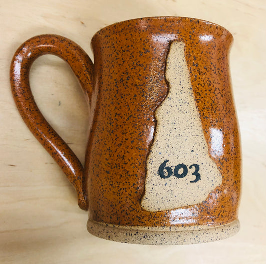 Maple Leaf Pottery Mug